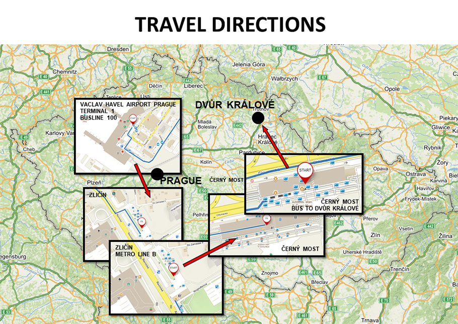 Map of Travel Directions